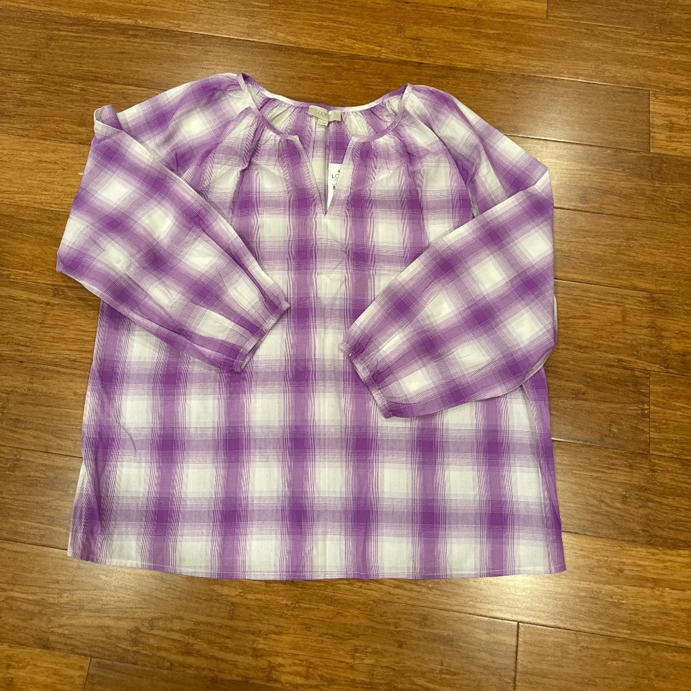LOFT outlet balloon sleeve top